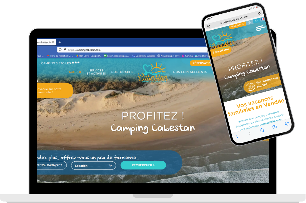 Publication Instagram nouveau site internet minimaliste beige